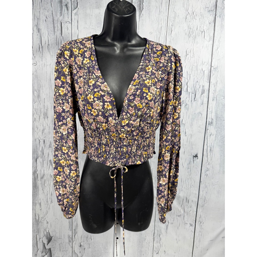 Elodie floral crop blouse